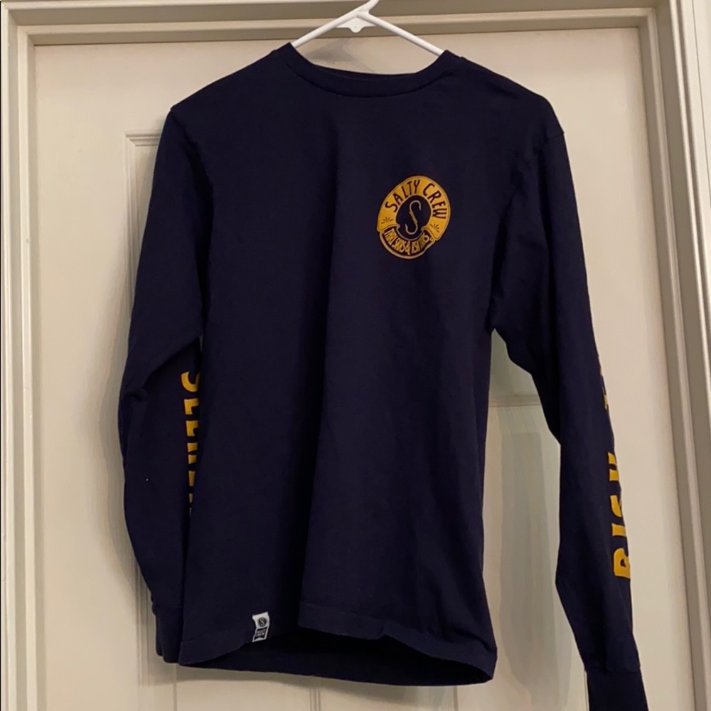 Salty Crew Men’s Premium Navy Small Long Sleeve